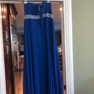 Royal blue prom dress